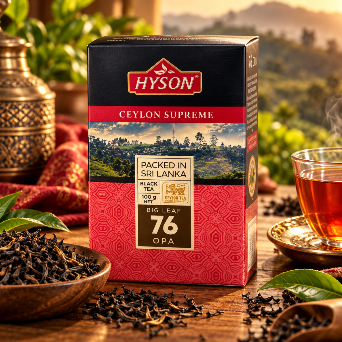 HYSON „CEYLON SUPREME 76 OPA“ – klasikinė juodoji Ceilono arbata