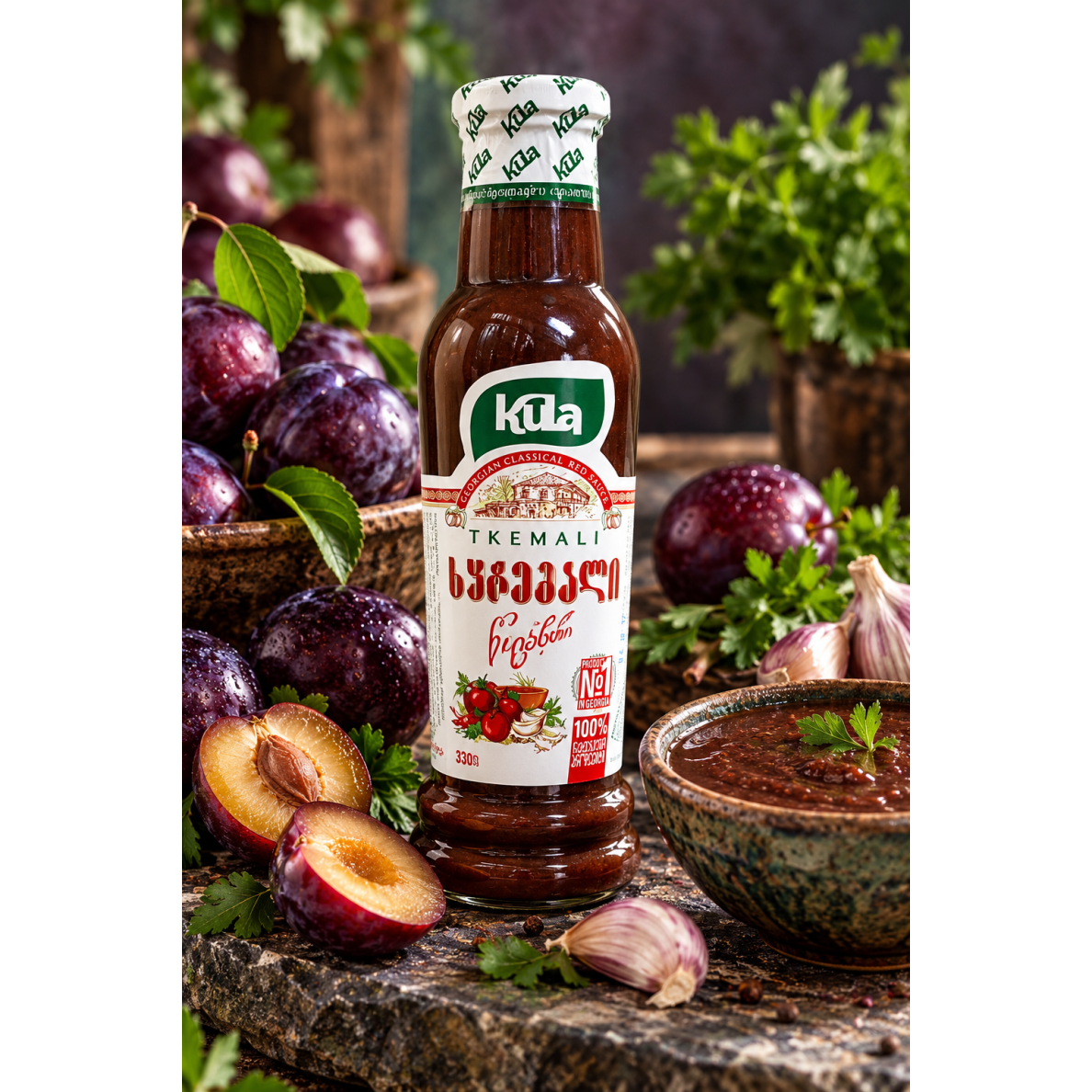 KULA TKEMALI – gruziniškas slyvų padažas, 330 g