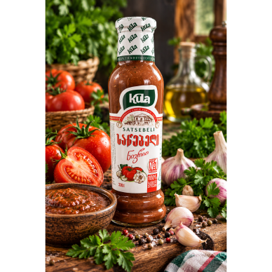 KULA SATSEBELI su česnaku – gruziniškas pomidorų padažas, 330 g