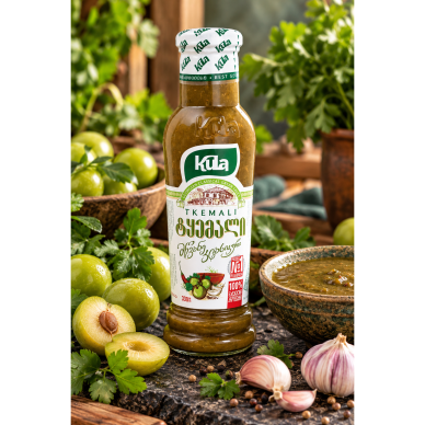 KULA TKEMALI – gruziniškas žaliųjų slyvų padažas, 330 g KULA TKEMALI – gruziniškas žaliųjų slyvų padažas, 330 g