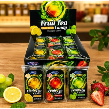 Becukriai saldainukai "FRUIT TEA CANDY", 1 vnt.