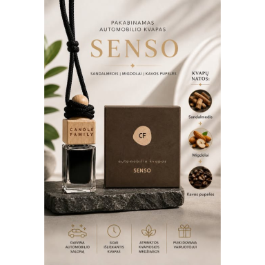 SENSO – Pakabinamas automobilio kvapas 12 ml SENSO – Pakabinamas automobilio kvapas 12 ml