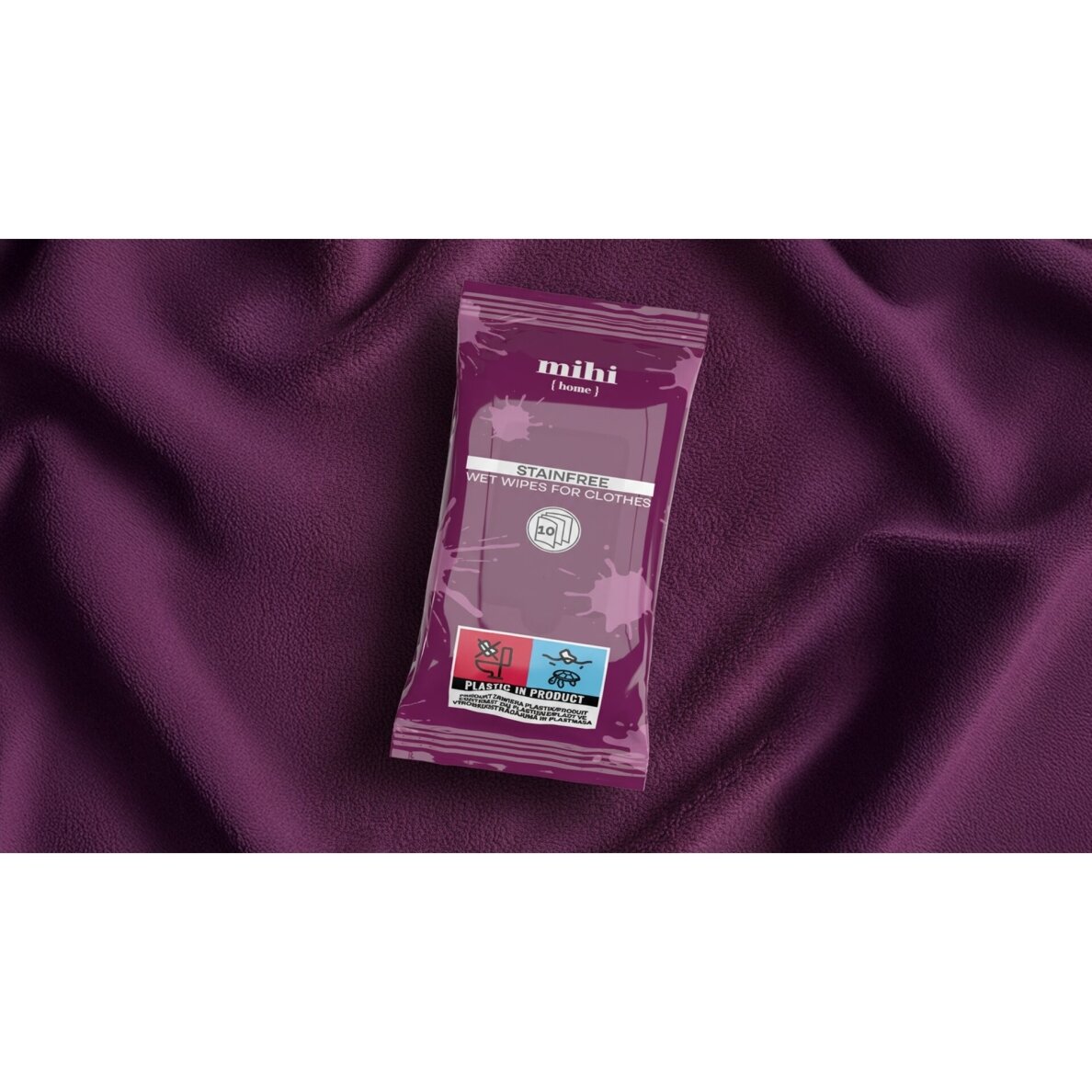 Drėgnos drabužių dėmių valymo servetėlės "StainFree" 3