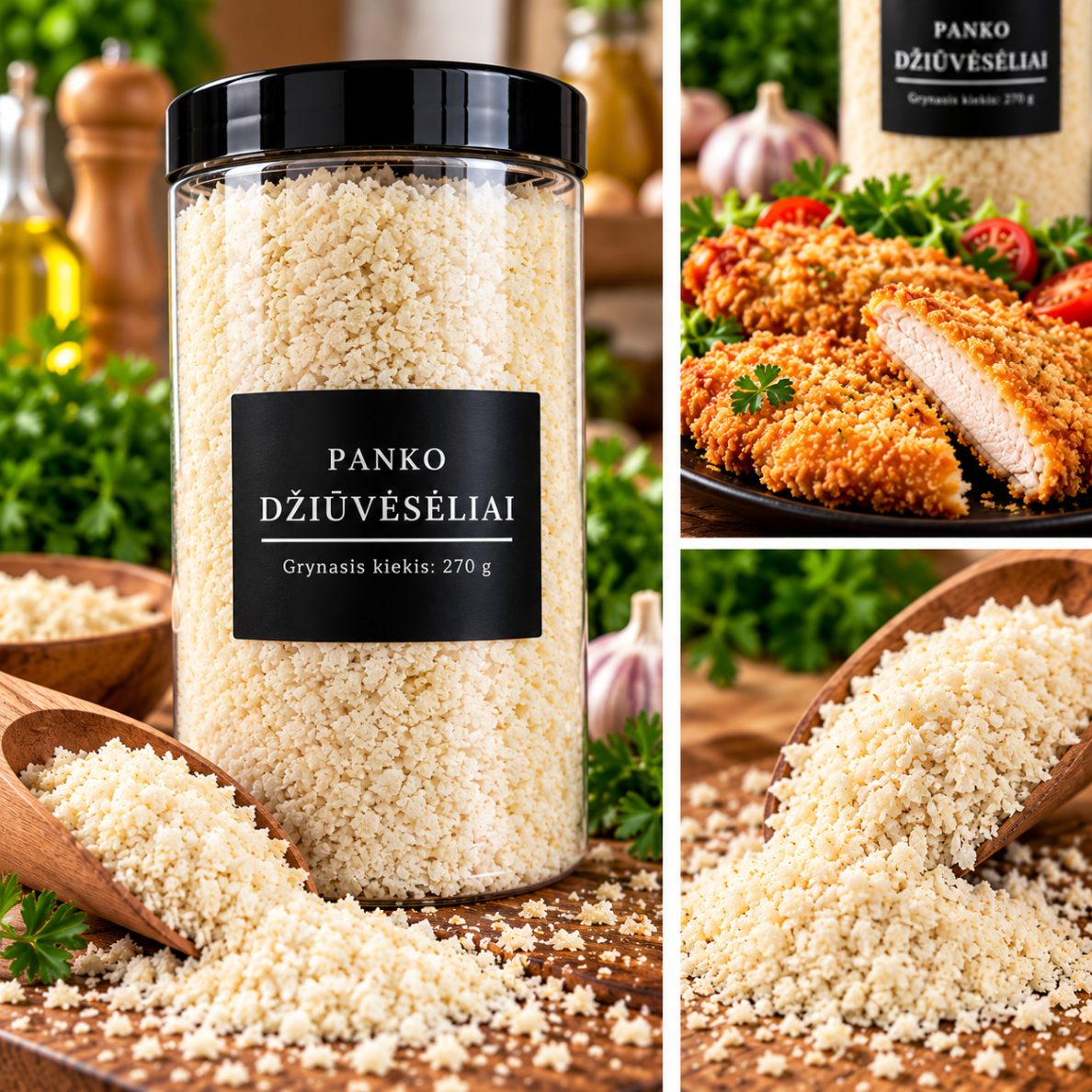 PANKO džiūvėsėliai PANKO džiūvėsėliai