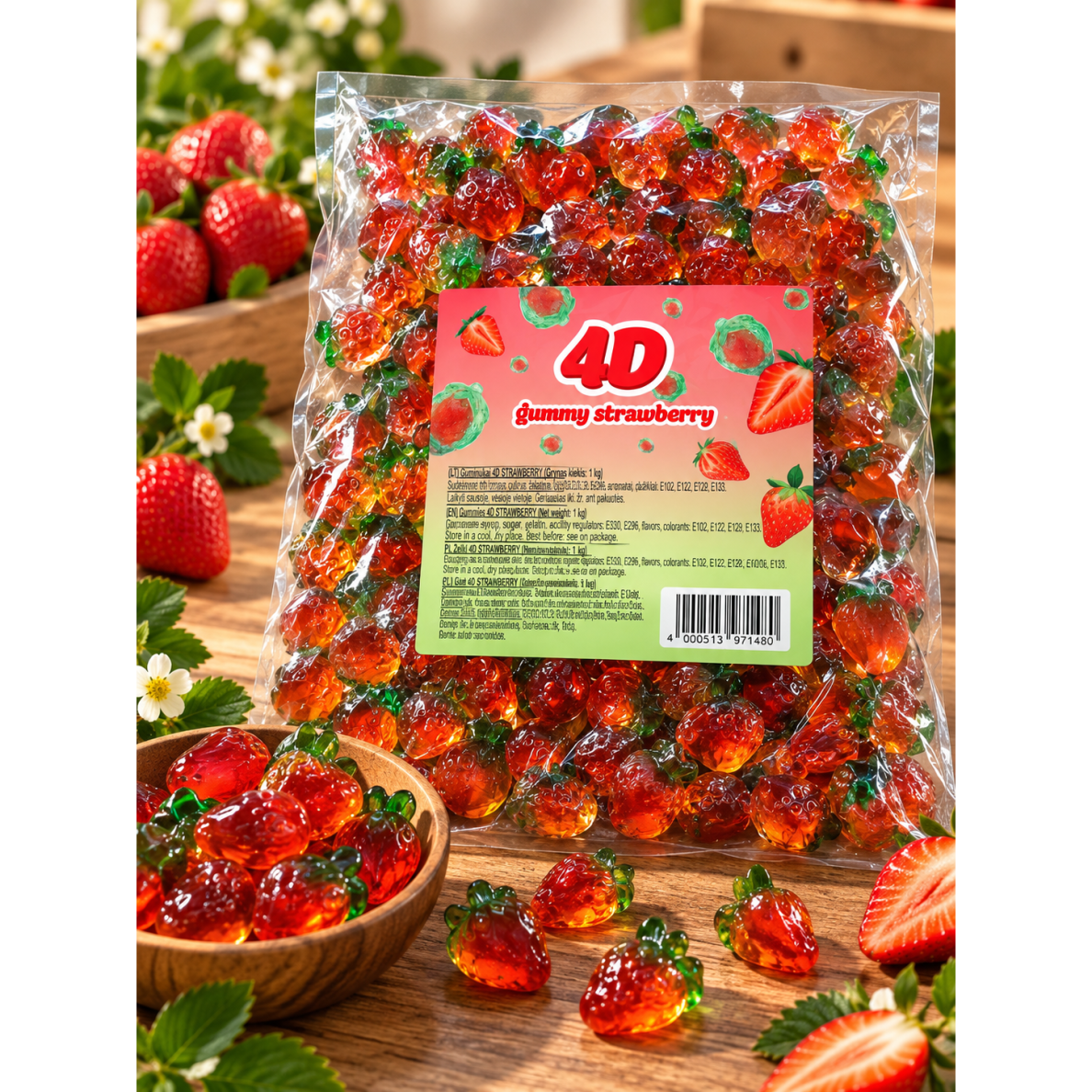 Guminukai "4D BRAŠKĖS", 1 kg