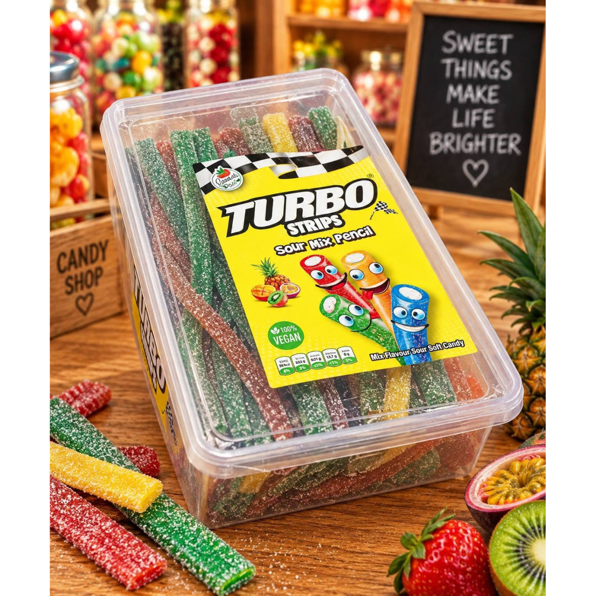 Guminukai "Turbo" cukruoti