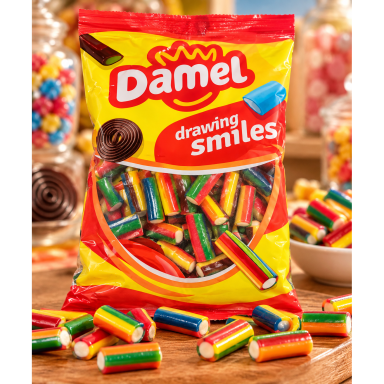 Guminukai "Įvairiaspalvės juostelės", 1 kg Guminukai "Įvairiaspalvės juostelės", 1 kg