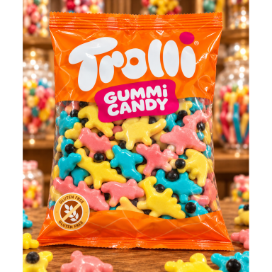 Guminukai "Spalvoti dinozaurai", 1 kg Guminukai "Spalvoti dinozaurai", 1 kg