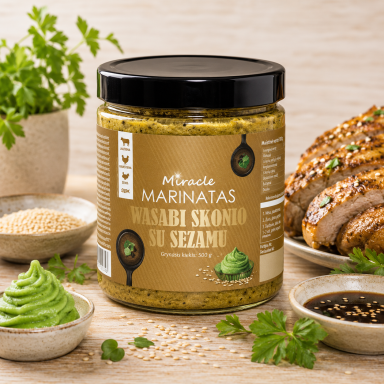 Marinatas WASABI SKONIO SU SEZAMU