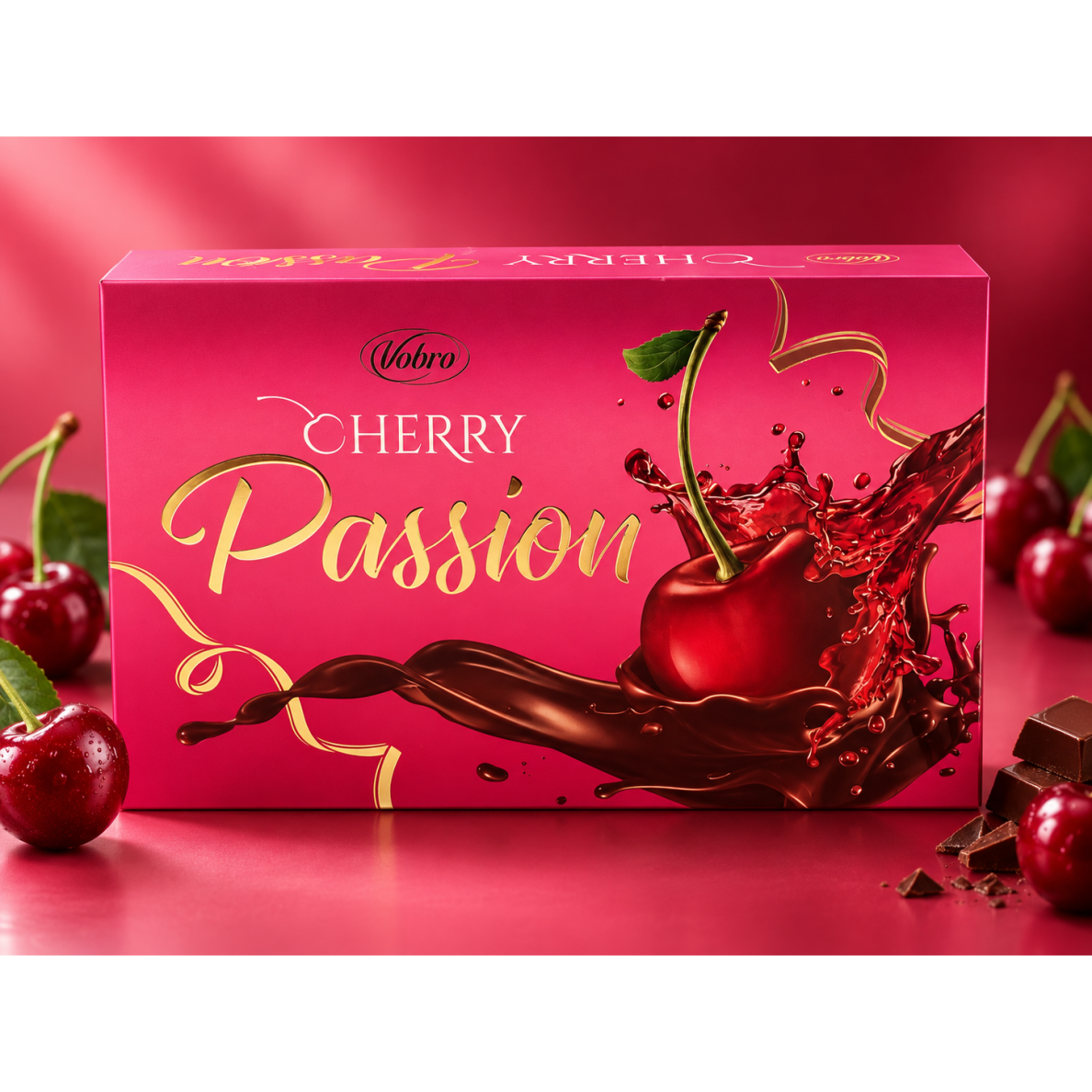 Saldainiai dėžutėje "CHERRY PASSION", 280g