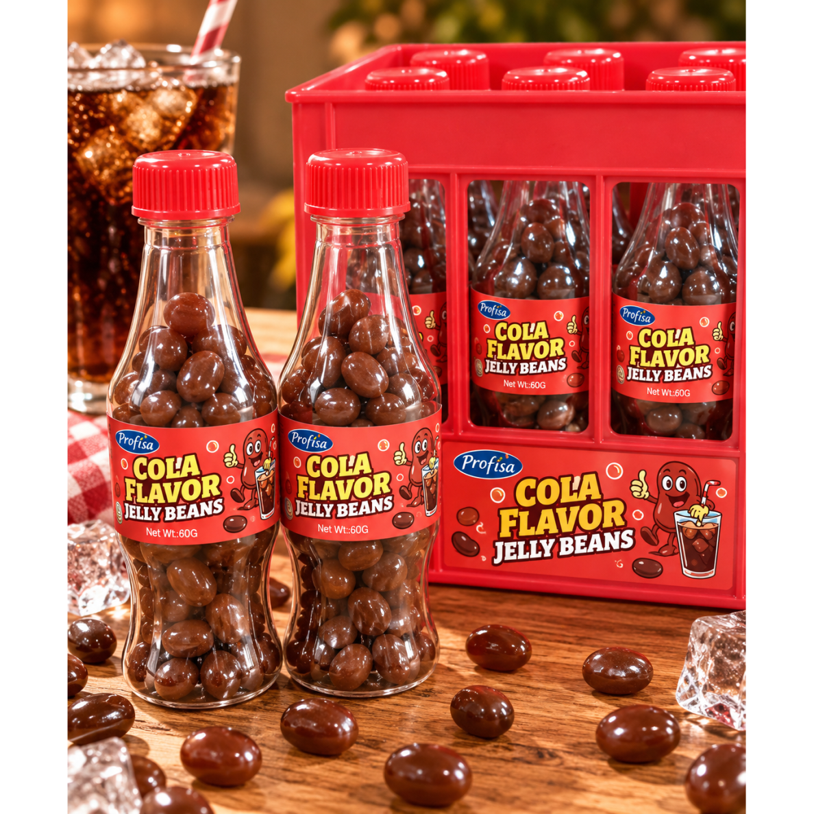 Saldainiai-želinukai buteliuke "COLA skonis", 1 vnt.