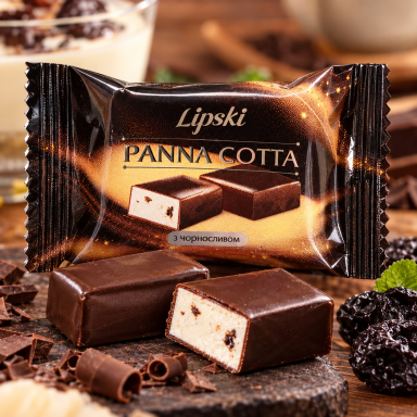 Saldainiai "PANNA COTTA su slyva", 200 g