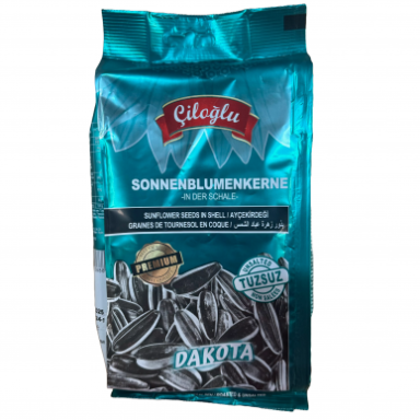 Skrudintos tamsios saulėgrąžos be druskos CILOGLU, 275 g Skrudintos tamsios saulėgrąžos be druskos CILOGLU, 275 g