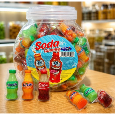 SODA GUMMY – skanus siurprizas kiekviename mini buteliuke!