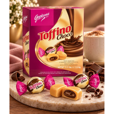 Saldainiai "Toffino Choco" Saldainiai "Toffino Choco"