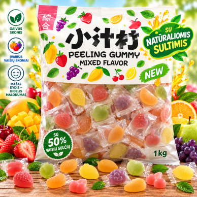 Želiniai saldainiai su sultimis "MINI GUMINUKAI", 1 kg Želiniai saldainiai su sultimis "MINI GUMINUKAI", 1 kg